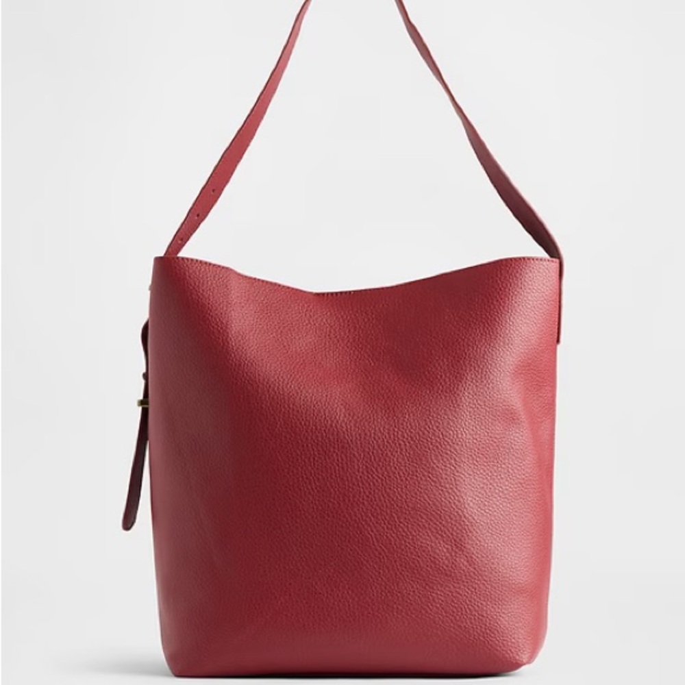 Gap Vegan Leather Bucket Tote Bag